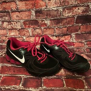 Nike Black and Pink Athletic Shoes